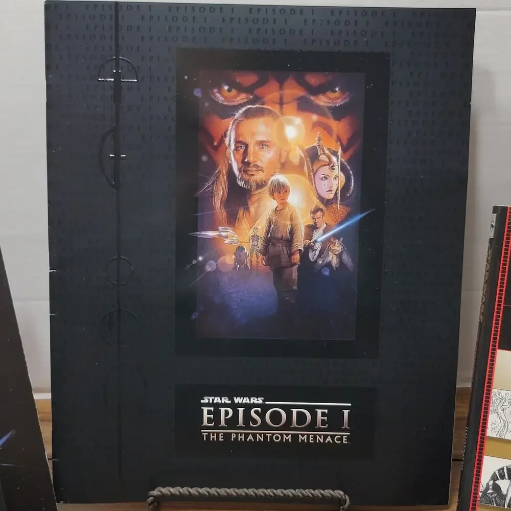 VINTAGE Set of 3 BOOKS Star Wars Episode I The Phantom Menace: Screenplay + More